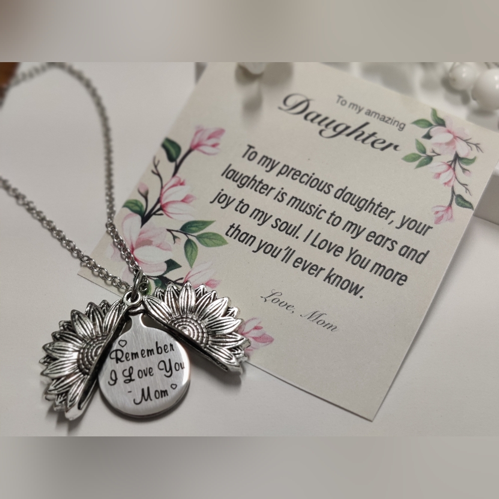 Gift for Daughter, Necklace with hidden messages